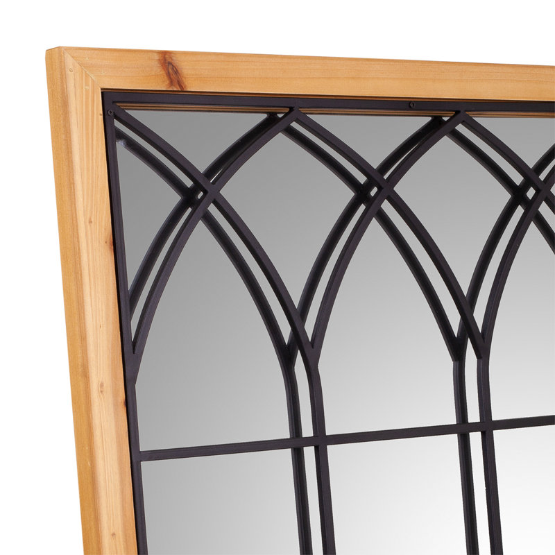 Bottorff Wood Flat Wall Mirror