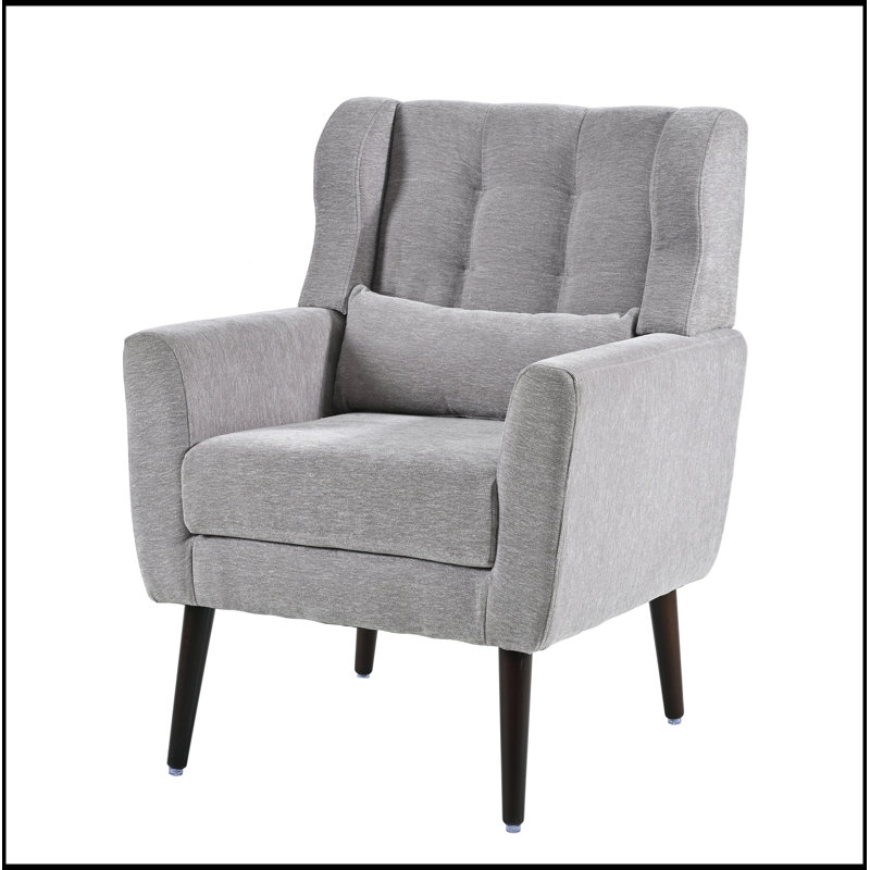 Fauteuil rembourré confortable pour diverses pièces, améliorant votre espace de vie, Gris