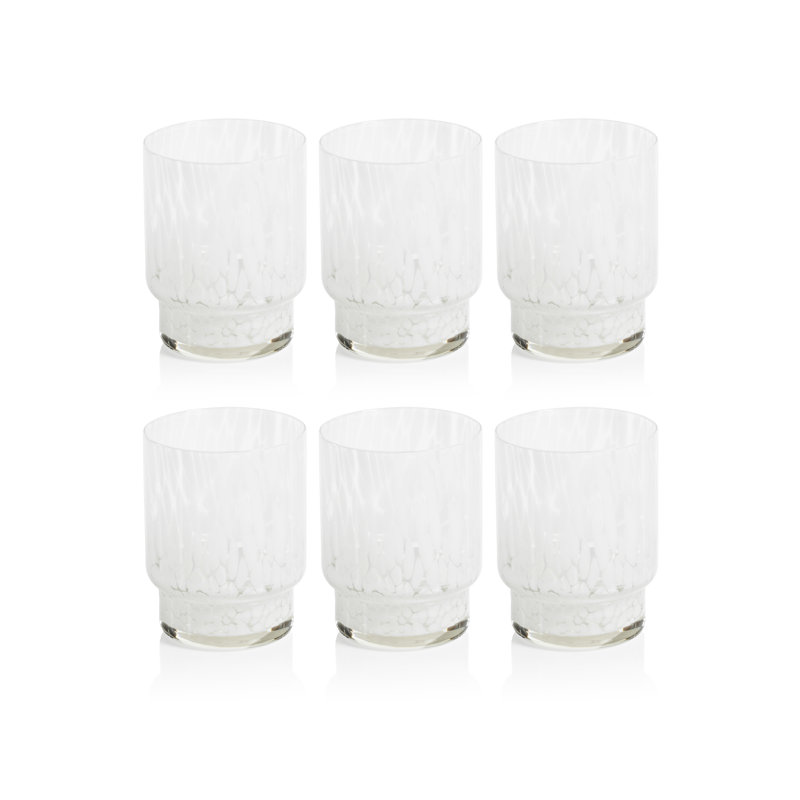 Ensemble de 6 verres Andria, Blanc