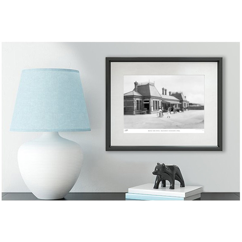 Ross-on-Wye, Railway Station 1906 by Francis Frith - Single Picture Frame Print, 40cm H x 50cm W x 2.3cm D