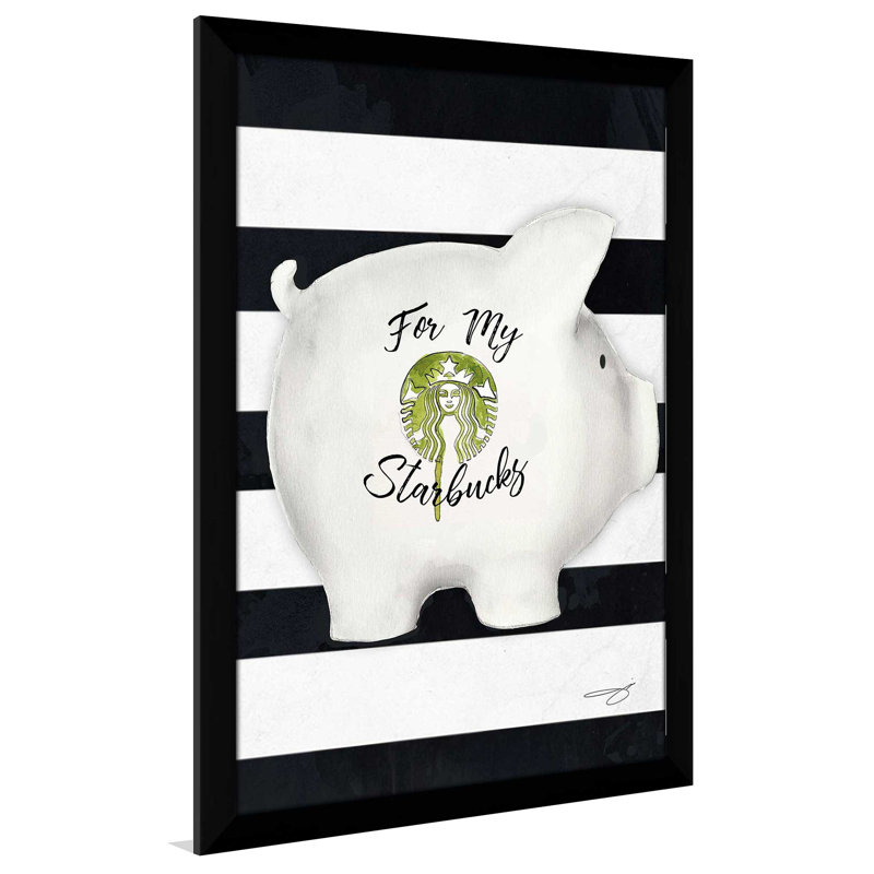 «For My Coffee» par Jodi - impression encadrée, H 27,5 po x l 21,5 po x P 0,75 po