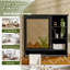 Armoire à miroir murale 30 po 2 en 1 avec tablette réglable, charnières à fermeture en douceur, panneau de fibres à densité moyenne de haute qualité, pour meuble-lavabo, salon, rangement de chambre à coucher