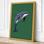 Leaping Dolphin Modern - Wrapped Canvas-1565132564-1565132565