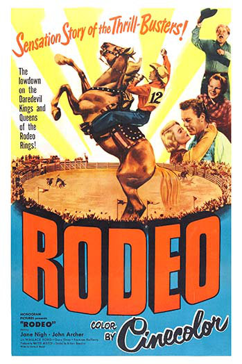 « rodeo »-impression de publicité, H 42 po x l 28 po x P 1,5 po