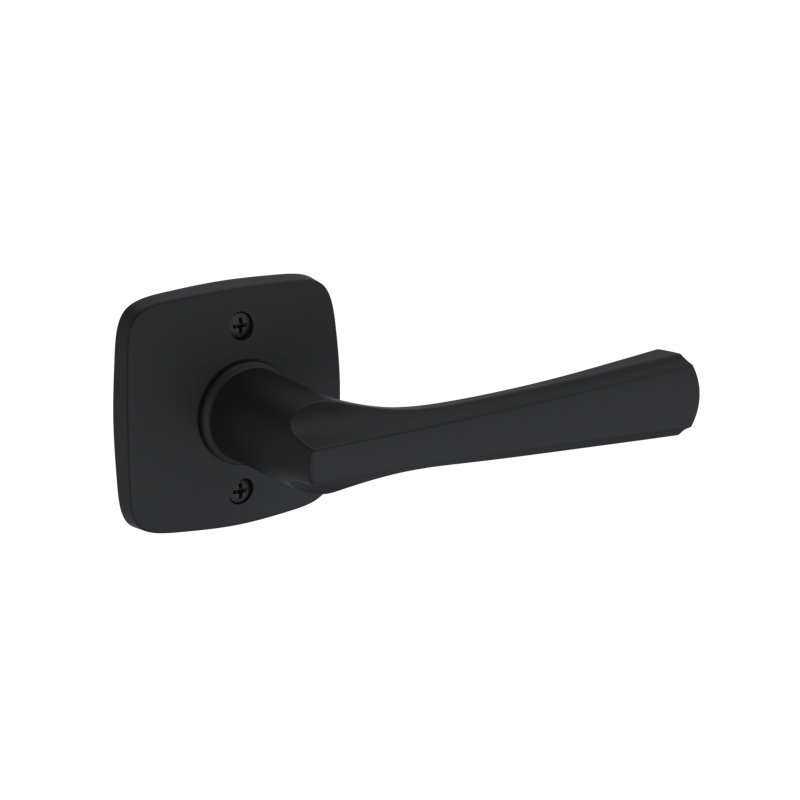 Wyndcliff Full Dummy Lever with Soft Square Rose , Matte Black