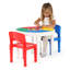 Kids 3 Piece Round Play Or Activity Table and Chair Set-823970986