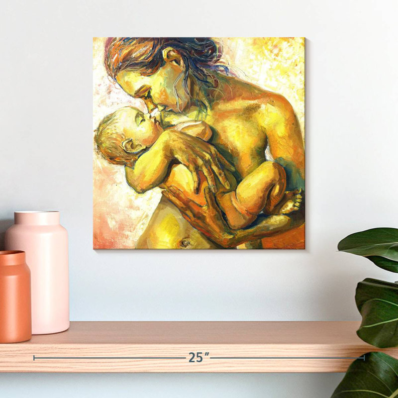 Lelend Mother With Child, 16" H x 16" W