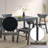 Briar Black Finish Dining Table