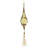 9" Long Acrylic Drop W/Polyester Tassel Hanging Ornaments - Set of 12-100693144