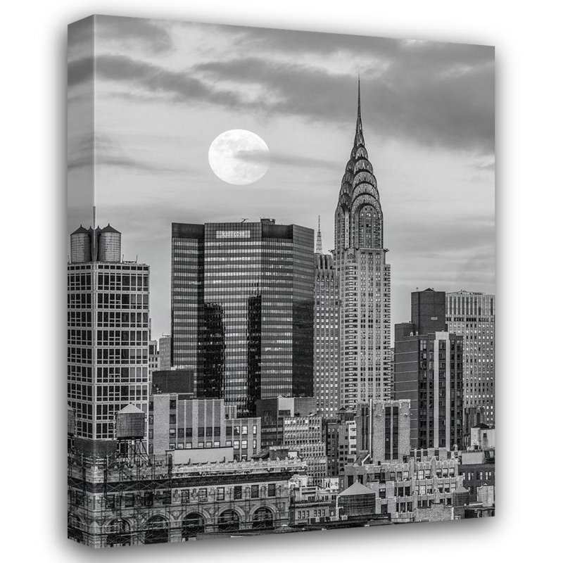 «Latitude Run® Frank, Assaf Gallery, art sur toile tendue: Chrysler Building à New York, H 24 po x l 19 po