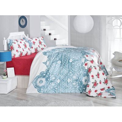 Ensemble de housse de couette 3 pièces en mélange de coton Avon