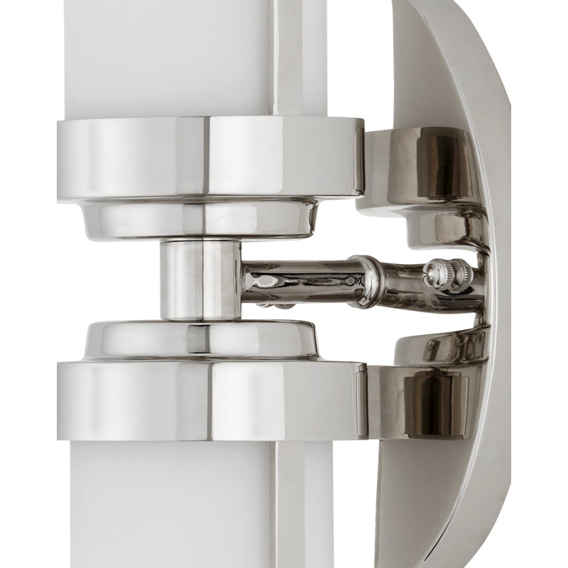 Bowland Nickel Bath Wall Sconce, Polished Nickel