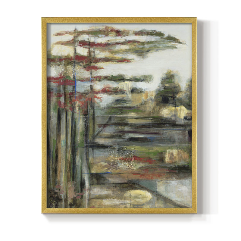 Reproduction encadrée Daydream - bois massif, H 15 po x l 12 po, Doré