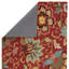 Tapis rouge / vert / beige en laine touffeté à la main Schupple-27430908