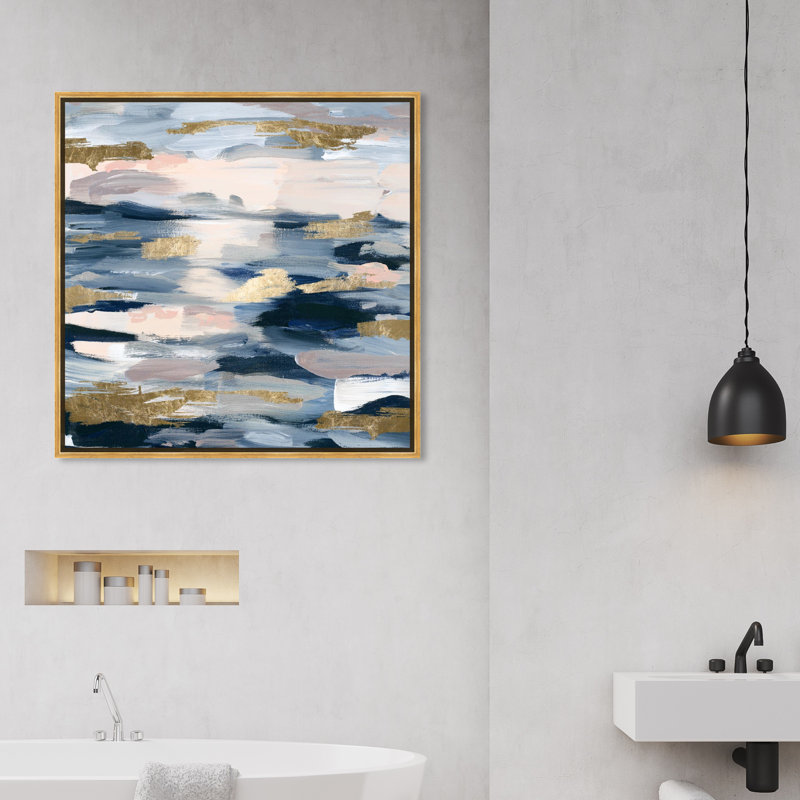«Smoke on the Water», reproduction d'impression sur toile, H 30 po x l 30 po, Toile tendue