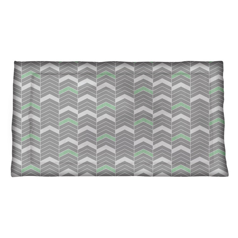 Taie décorative Rhonda, Grand, Polyester, Vert