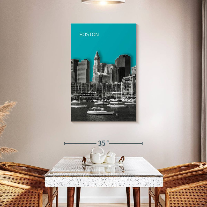 Horizon moderne de Sirci à Boston, H 45 po x l 30 po