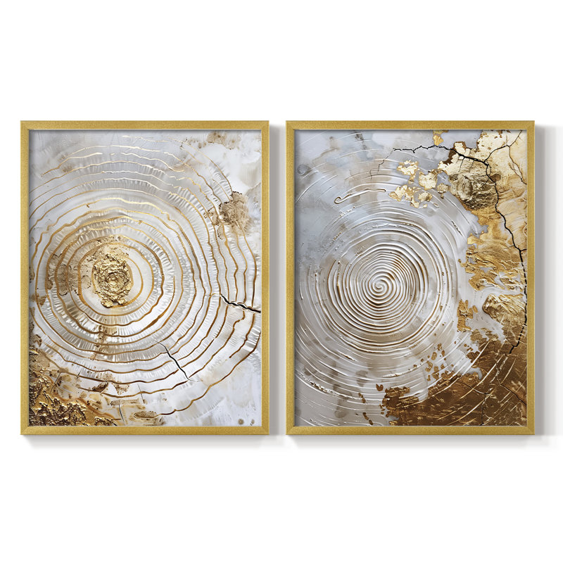ABSTRACT Series CXLV - reproduction encadrée de qualité supérieure - prête à être accrochée - aucun clou requis - aucun clou requis