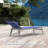 Silko Outdoor Metal Chaise Lounge with Table , Cushion Included-1294698796