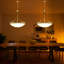 Luminaire suspendu en verre à 4 lumières à intensité variable de 4 po en nickel pour îlot de cuisine-118101249-118101246