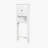 Bathroom Wooden Storage Cabinet Over-The-Toilet Space Saver with a Adjustable Shelf 23.62x7.72x67.32 inch