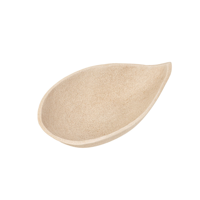 Ceramic / Porcelain Decorative Bowl 1, Brown, 8cm H x 35cm W x 20cm D