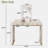3-in-1 Vanity Desk With Flip Mirror, 2 Drawers, Gold Metal Accents And Storage Space-1947315272