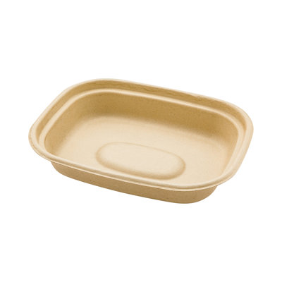 Restaurantware-Pulp Tek 48 Ounce Bagasse Containers, 100 Grease Impervious Salad bowls - Lids Sold Separately, Microwavable, Bagasse Containers, Reinforced Rim, Unbleached, For Salads Or More