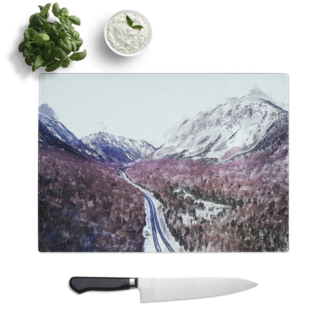 Tempered Glass The White Mountains of New Hampshire in Abstract Chopping Board
