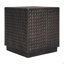 Table d'appoint d'extérieur, cube de table de bout de patio, table basse cannelée MGO