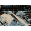 Tapis noir / bleu 7 x 10