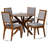 Madeira Baxton Studio Mana Modern Grey And Walnut Brown Wood Dining Set-1790297036