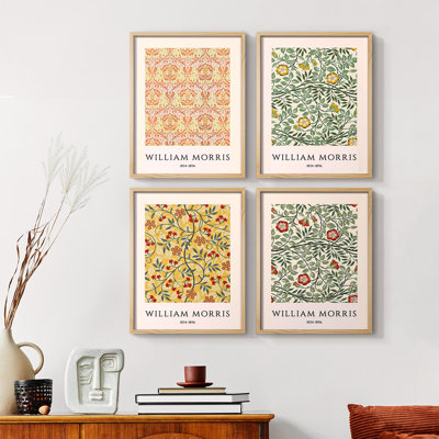 «William Morris VII», reproduction encadrée - ensemble de 4