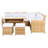 Barela Wicker 8 - Person Patio Conversation Set with Cushions-1332200110