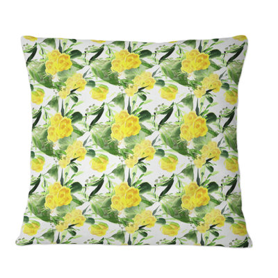 Floral Throw Pillow