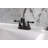 Kingston Brass English Classic Two-Handle 3-Hole Deck Mount 4" Centerset Bathroom Faucet with Plastic Pop-Up-29272523