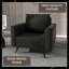 George Oliver Rusk Collection Modern Single Seater Sofa In Black