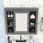 Armoire de rangement murale avec miroir et tablettes-37338547