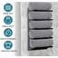 Bargale 5 Wall Mounted Required Towel Stand