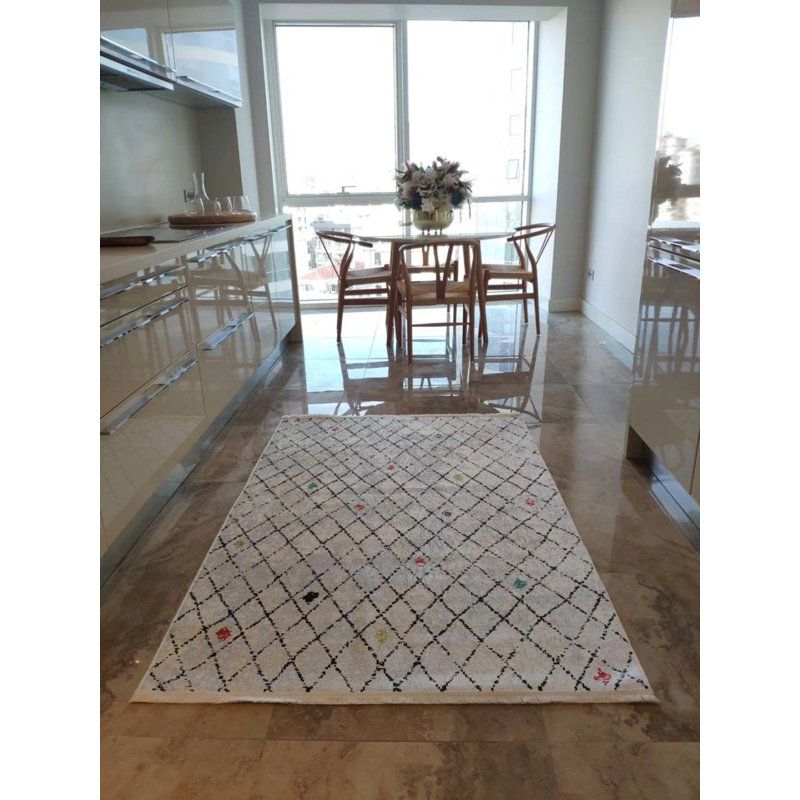 Tapis mathaï avec envers antidérapant, Tapis de couloir 3 pi 3 po x 9 pi 10 po
