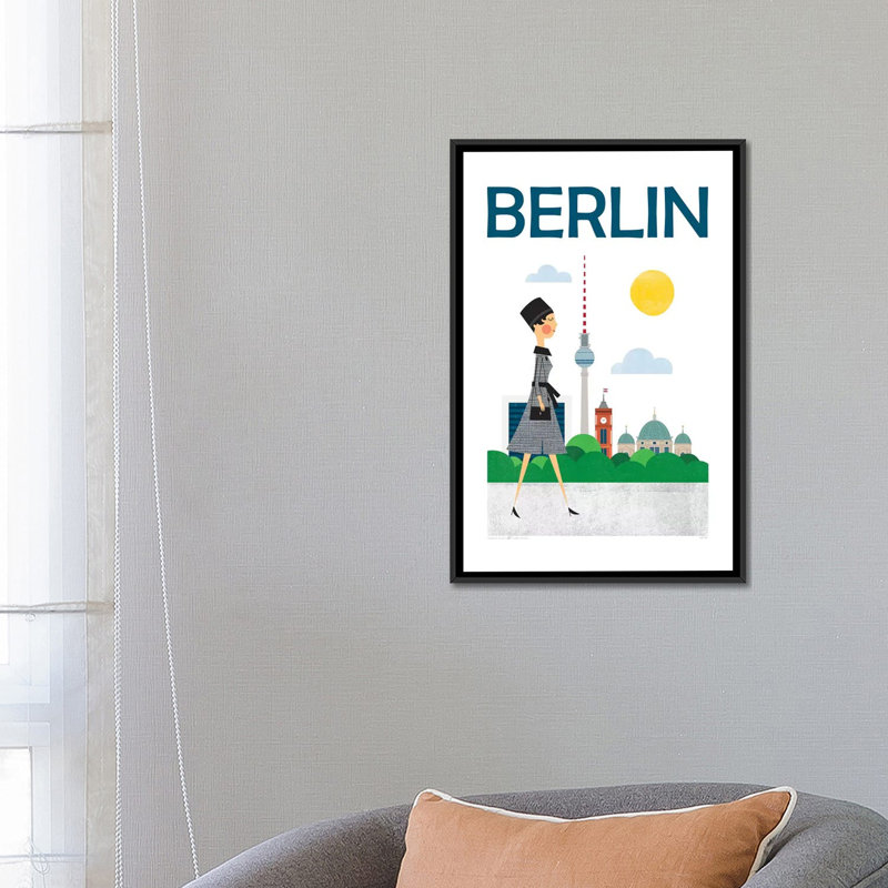 «Berlin», impression sur toile tendue, H 26 po x l 18 po x P 1,5 po, Toile tendue