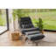 Bouchet Upholstered Swivel Accent Chair with Footstool