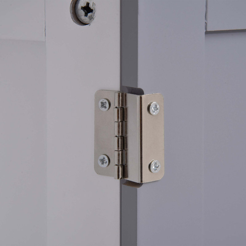 Armoire de rangement à piédestal Kleankin, armoire de meuble-lavabo, armoire de salle de bain sous évier avec découpe en U et tablette