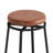 3-Drawer Long Dining Table Set with Power Outlets, Bar Kitchen Table Set with Circular PU Stools, Easy Assemble,Brown