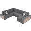 Canapé modulaire confortable en forme de U avec fonctions polyvalentes pour le salon-129380692