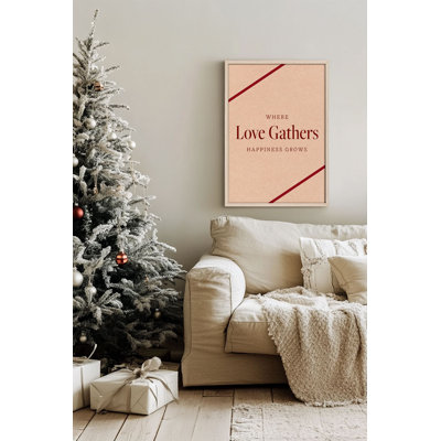«Festive Christmas», peinture encadrée décorative de 13,0 po x 19,0 po | Cadre 100% bois massif (épaisseur: 0,8 pouce), œuvre d'art 100% MDF | Impression numérique pour des couleurs vives, décoration murale parfaite pour la maison et le bureau