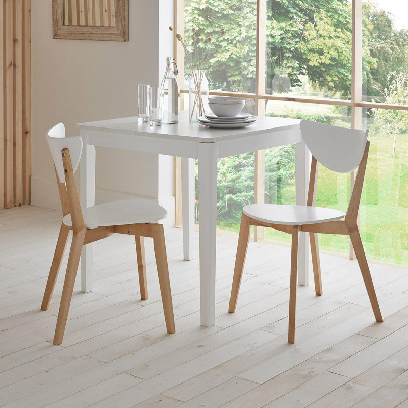 Oke 44cm H Stacking Side Chair in White