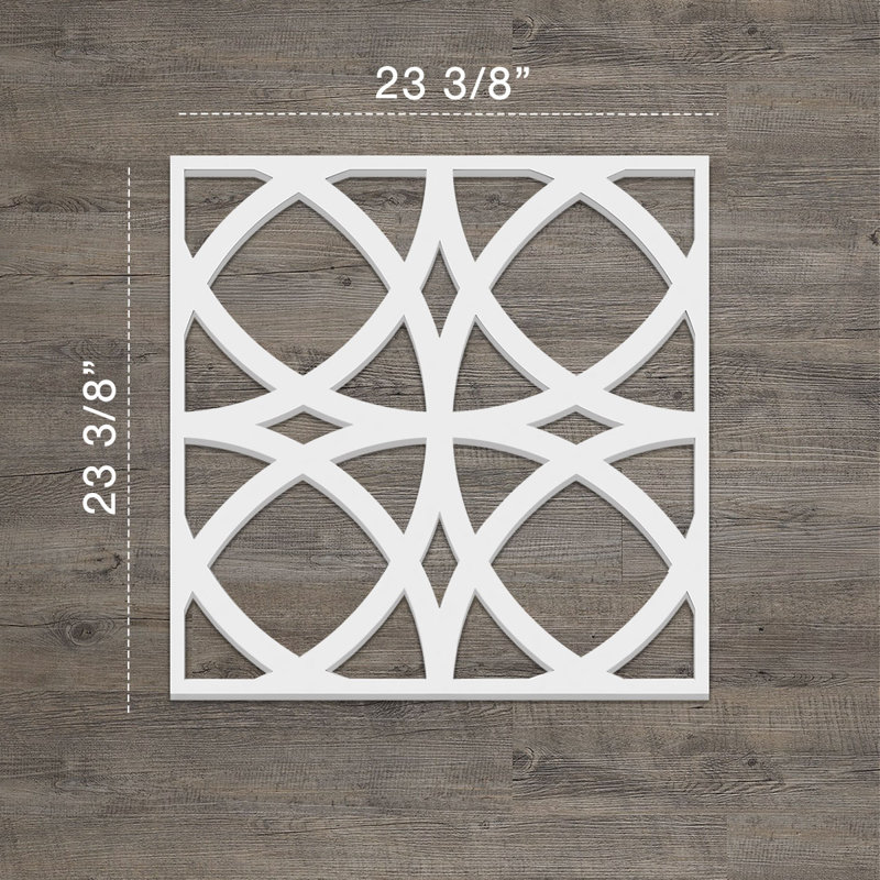 Panneaux muraux décoratifs en PVC de qualité architecturale Fleetwood, H 23,375 po x l 23,375 po x P 0,375 po