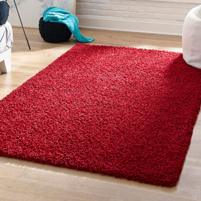 Angeline Cherry Red Area Rug