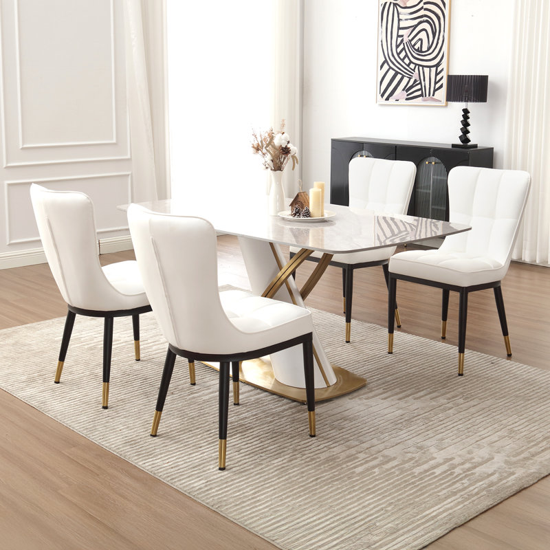 Chaise d'appoint 35,8 po H, Blanc